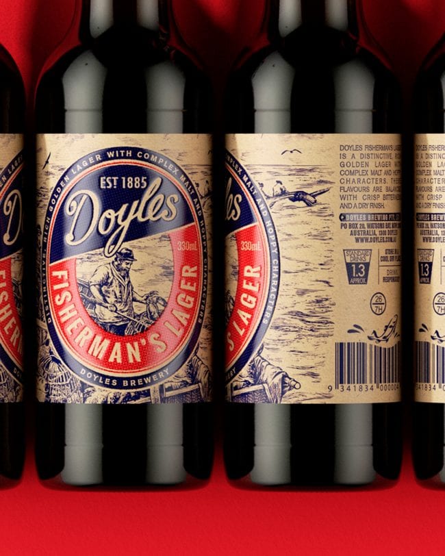 Doyles Lager Beer Packaging Design Sydney